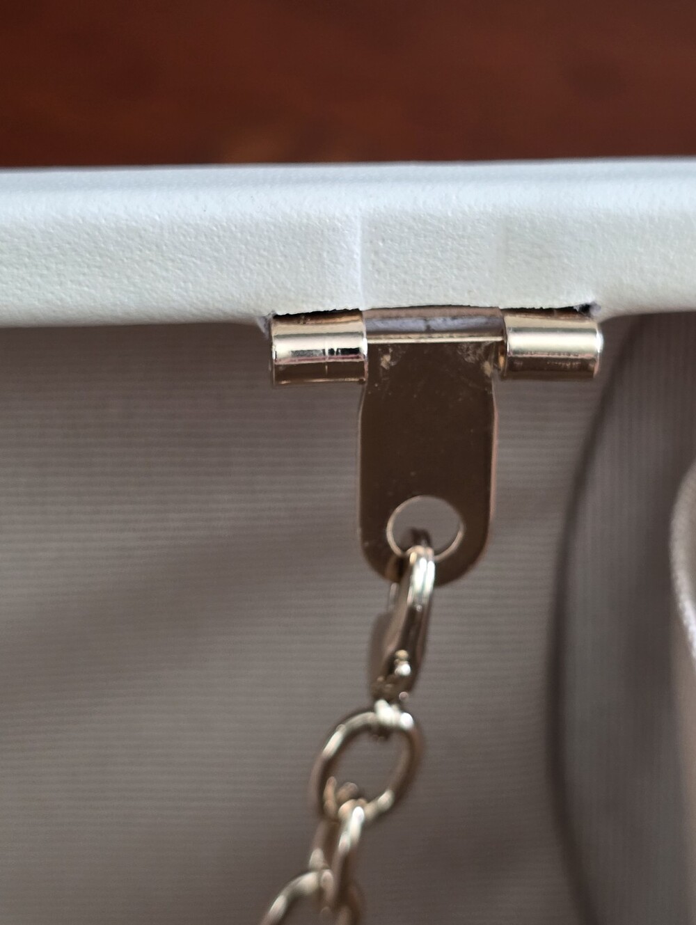 Coach 51550 Madison Pinnacle Minaudiere Ivory Python Embossed Leather Clutch - Picture 12 of 16